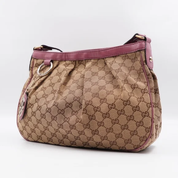❌️❌️SOLD❌️❌️CA51 💚 GUCCI Gg Monogram Canvas Sukey Crossbody Bag - Picture 4 of 13